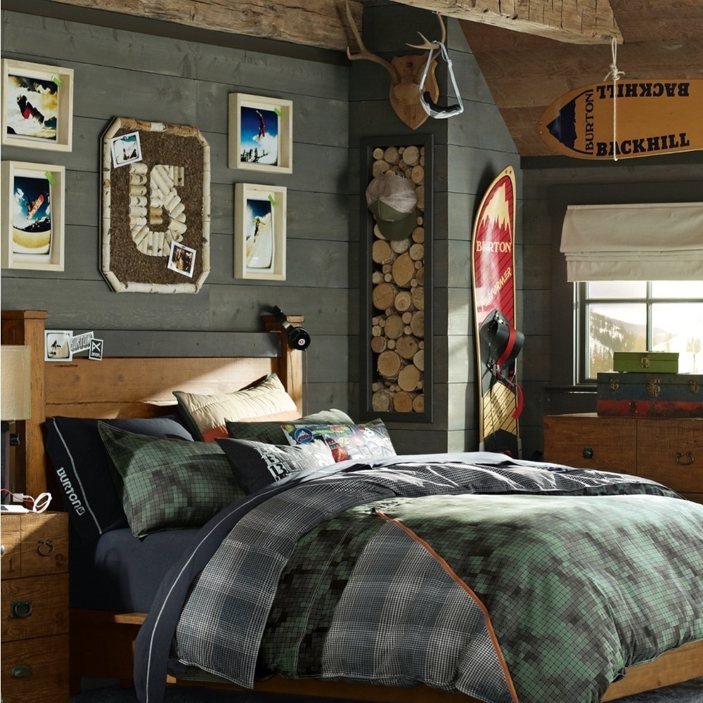 PBteen/Burton Collection Snowboard Jacket Duvet Cover & 2Shams-See Measurements